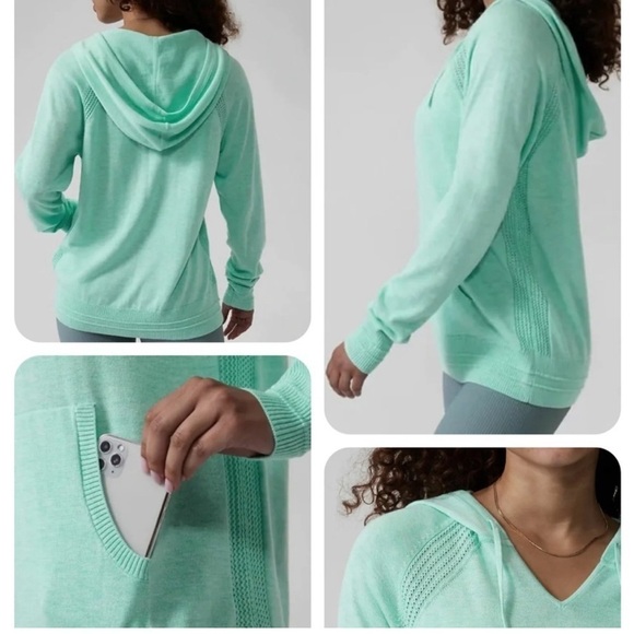 Athleta Women's XS Evergreen Hoodie Sweater - Picture 2 of 14